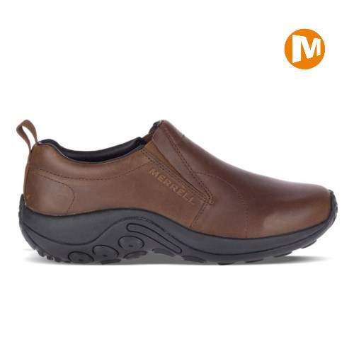 Pánské Slip On Boty Merrell Jungle Moc Leather 2 Tmavě Hnědé (CZ. ZBGTQ)